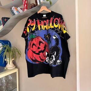 Vintage 1996 Halloween All Over Print Shirt